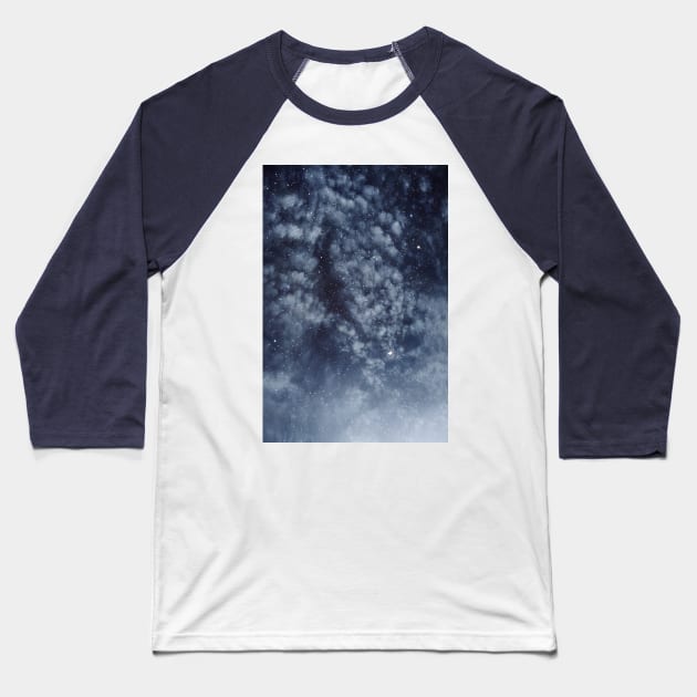 Blue veiled moon II Baseball T-Shirt by va103